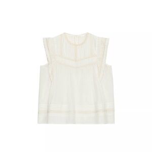 Zara ZW COLLECTION EMBROIDERED BLOUSE
ECRU 0/5107/277/